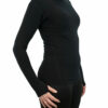 Langarm Tight Shirts, Schwarz – Bild 5