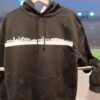Hoodie mit Bielefelder Skyline in schwarz